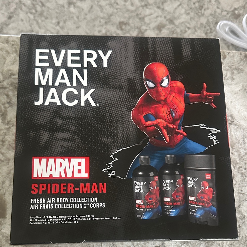 Every Man Jack Spider-Man Fresh Air Body Collection